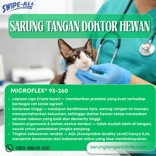 sarung tangan doktor hewan